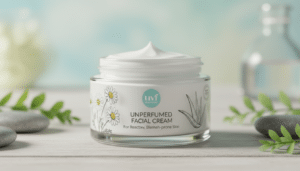Parfumfreie Creme für empfindliche Aknehaut