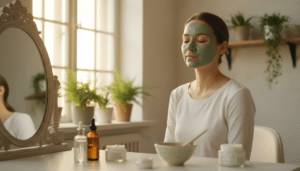 Tonerde Maske bei Akne